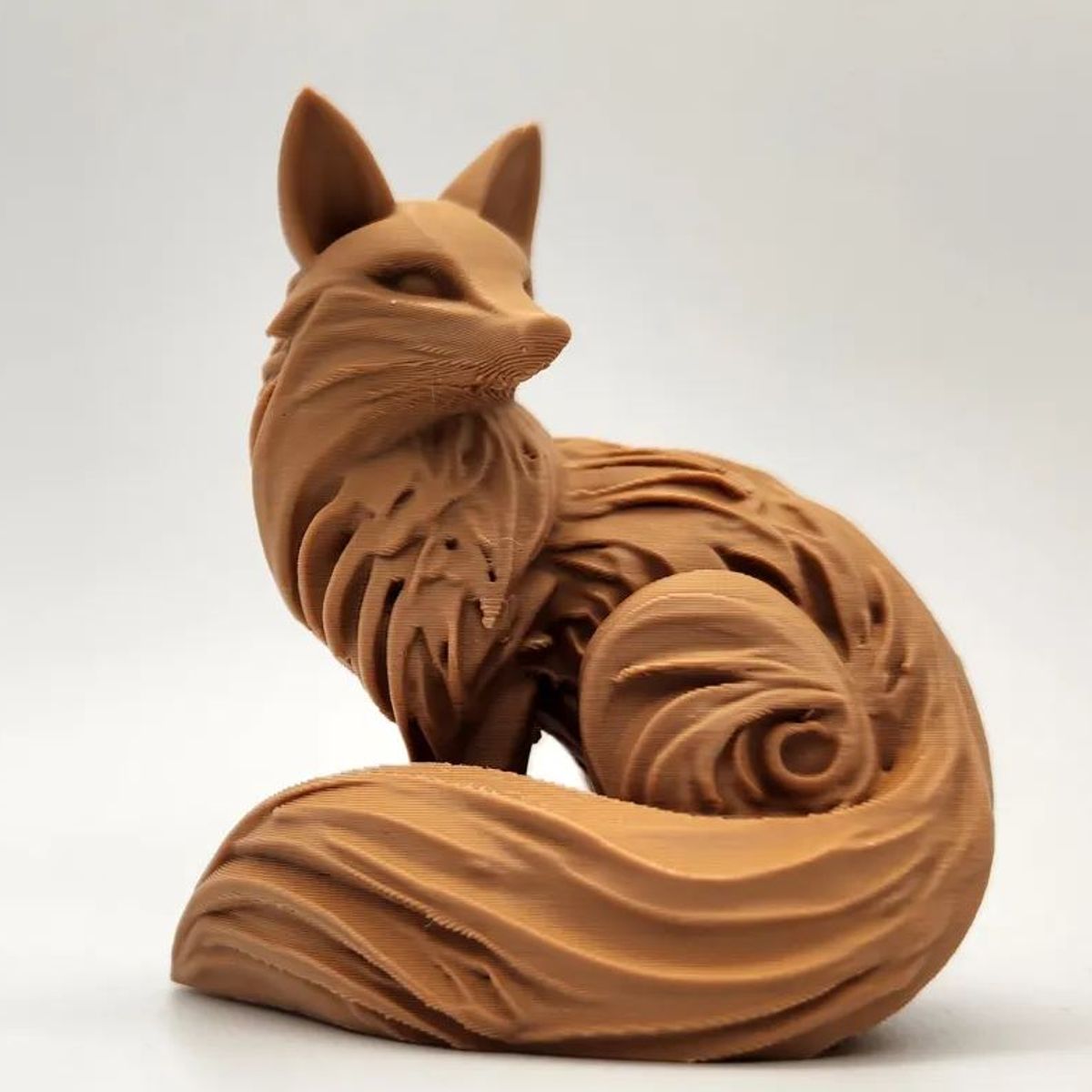 GENERICO - ADORNO EXCLUSIVO ZORRO MARRON CLARO 23cm x 19cm x 16cm