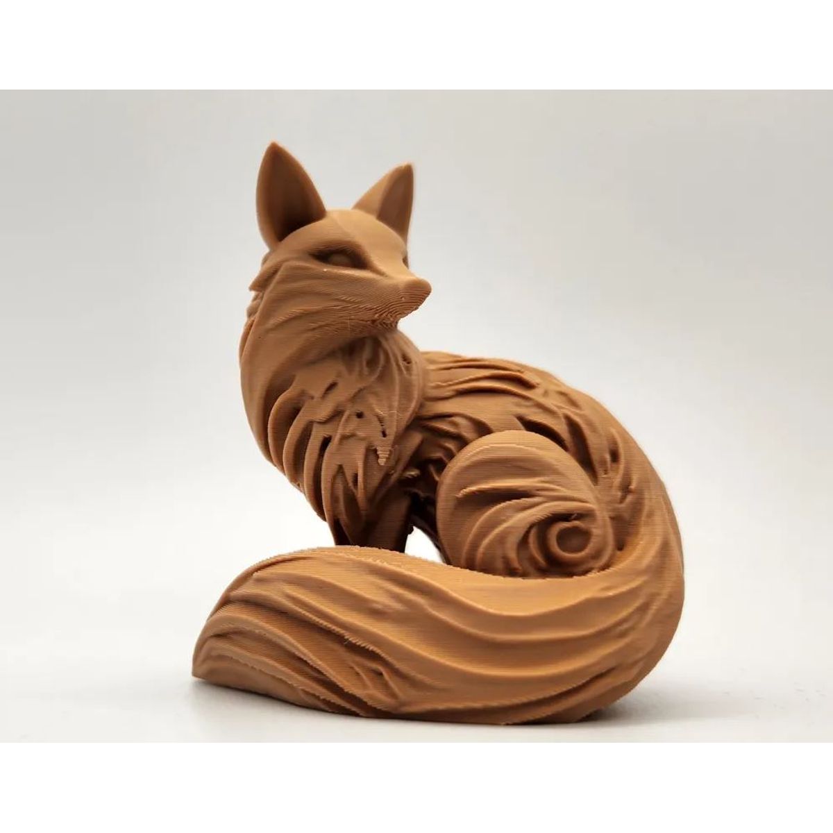 GENERICO - ADORNO EXCLUSIVO ZORRO MARRON CLARO 23cm x 19cm x 16cm