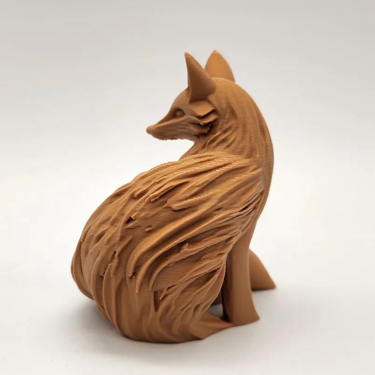 GENERICO - ADORNO EXCLUSIVO ZORRO MARRON CLARO 23cm x 19cm x 16cm