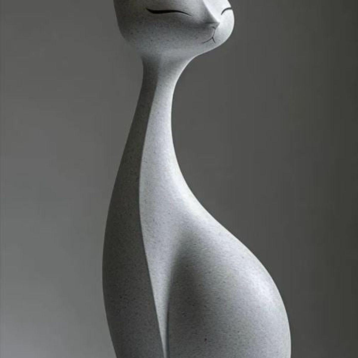 GENERICO - ADORNO EXCLUSIVO GATO BLANCO 23cm x 10cm x 10cm