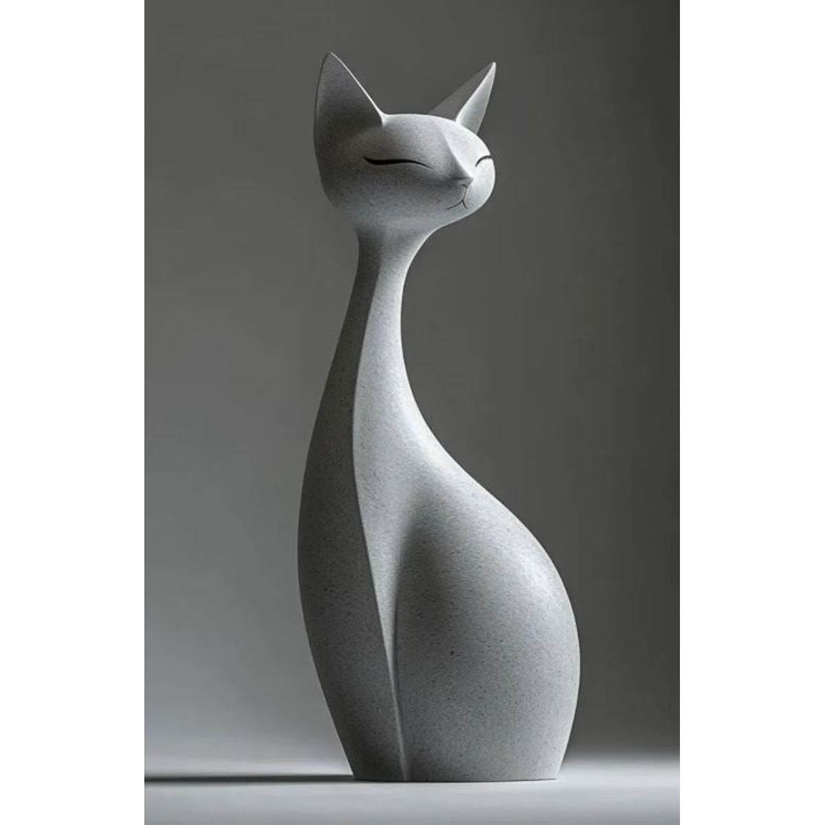 GENERICO - ADORNO EXCLUSIVO GATO BLANCO 23cm x 10cm x 10cm