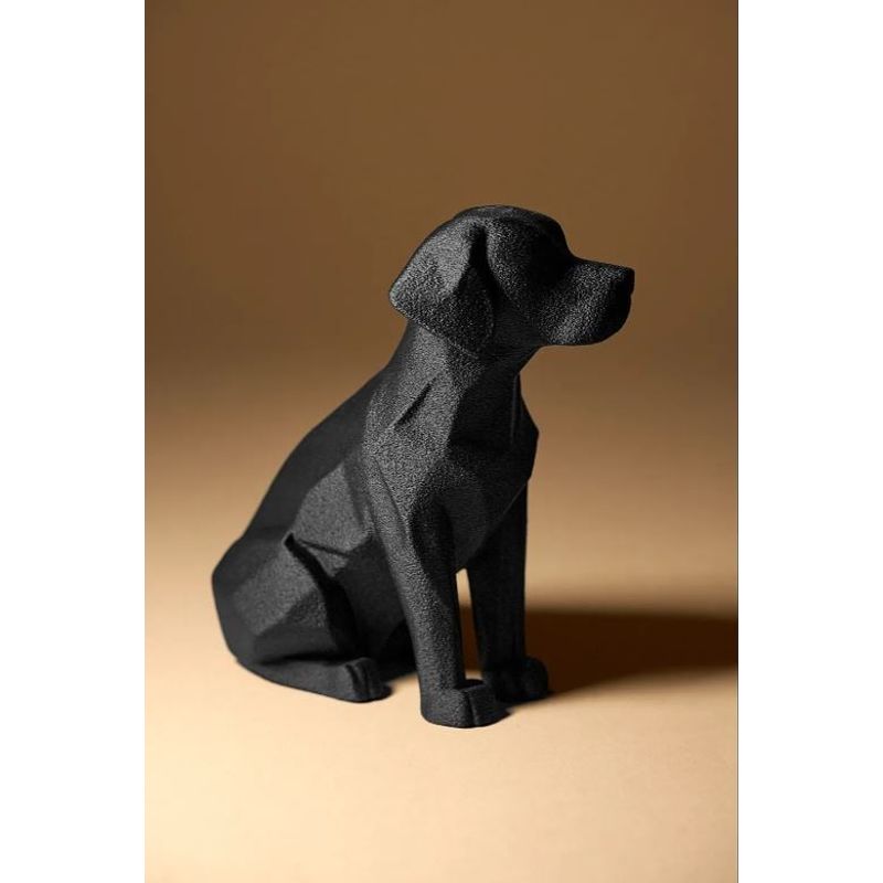 GENERICO - ADORNO EXCLUSIVO PERRO LABRADOR NEGRO 23cm x 12cm x 23cm