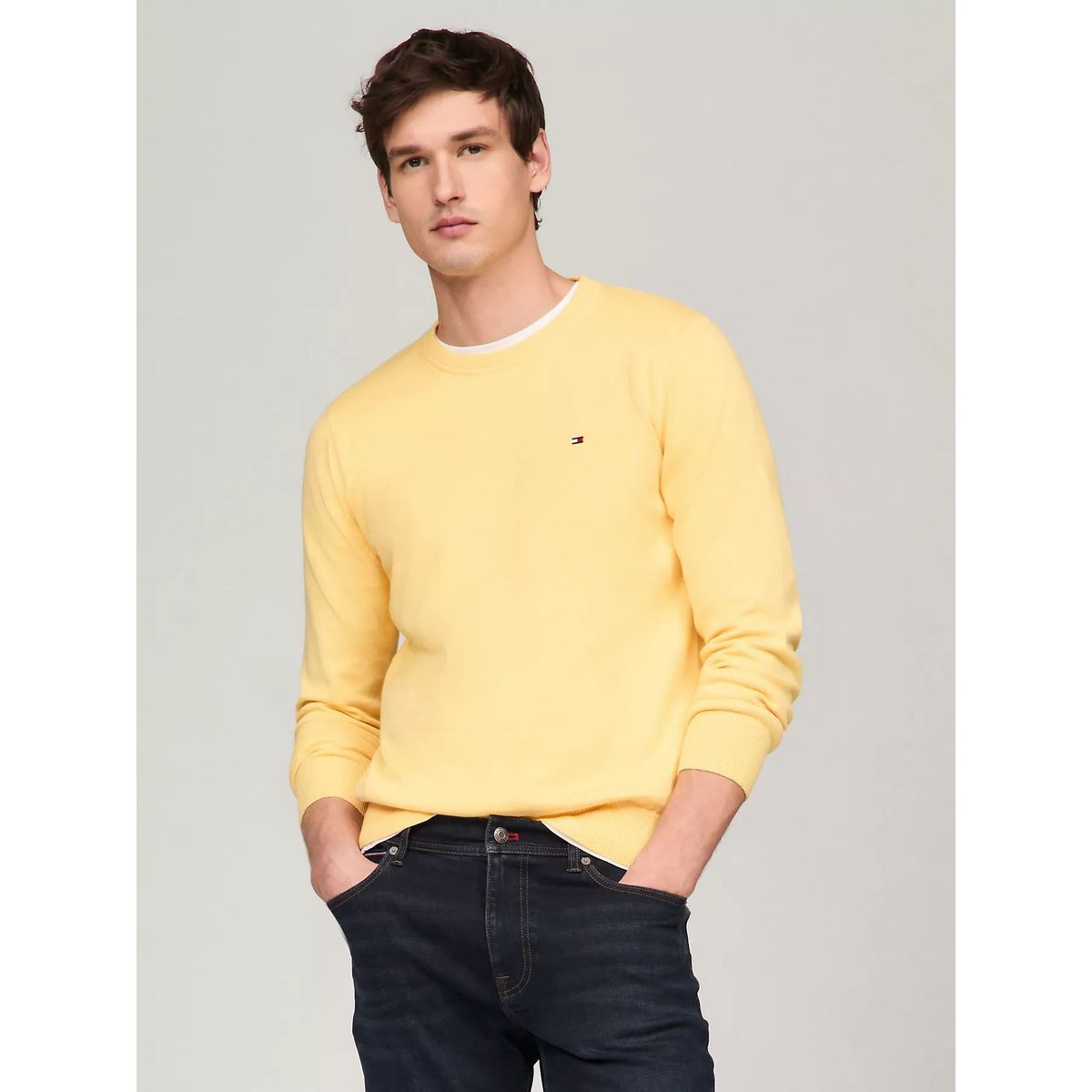 TOMMY HILFIGER - SWEATER  M AMHERST CREW NECK SWEATER