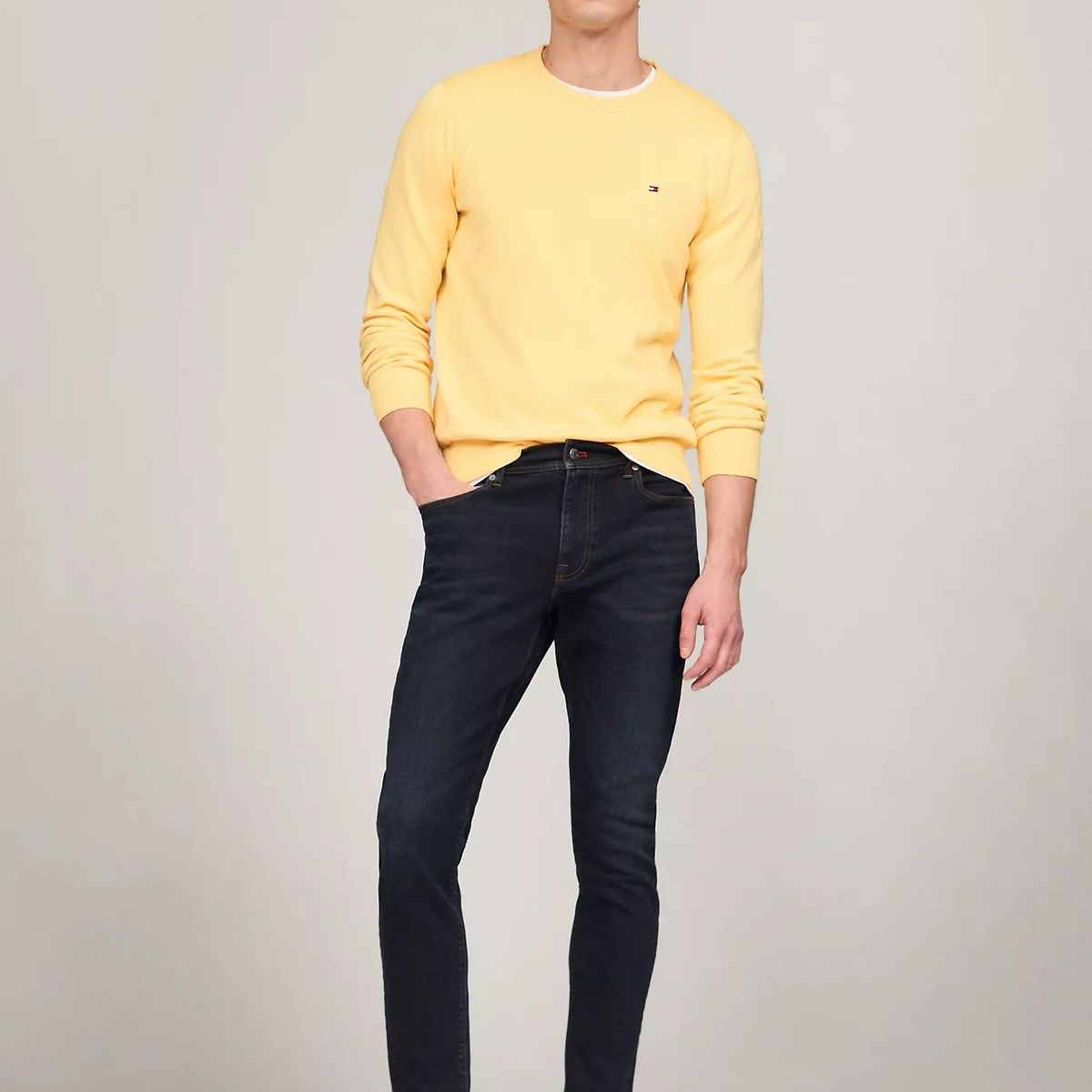 TOMMY HILFIGER - SWEATER  M AMHERST CREW NECK SWEATER