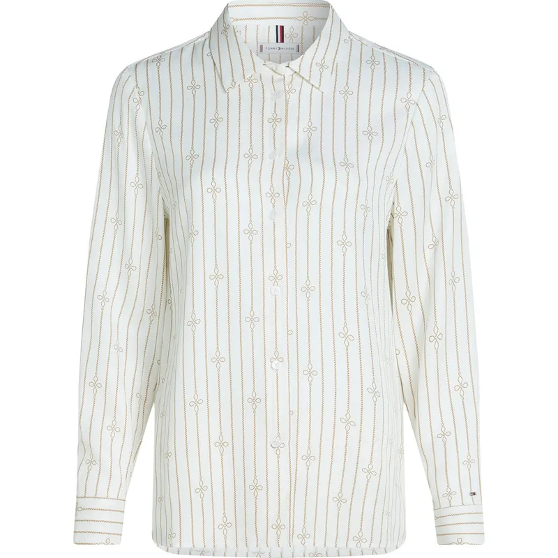 TOMMY HILFIGER - BLUSA FLUID VISCOSE REGULAR LS SHIRT