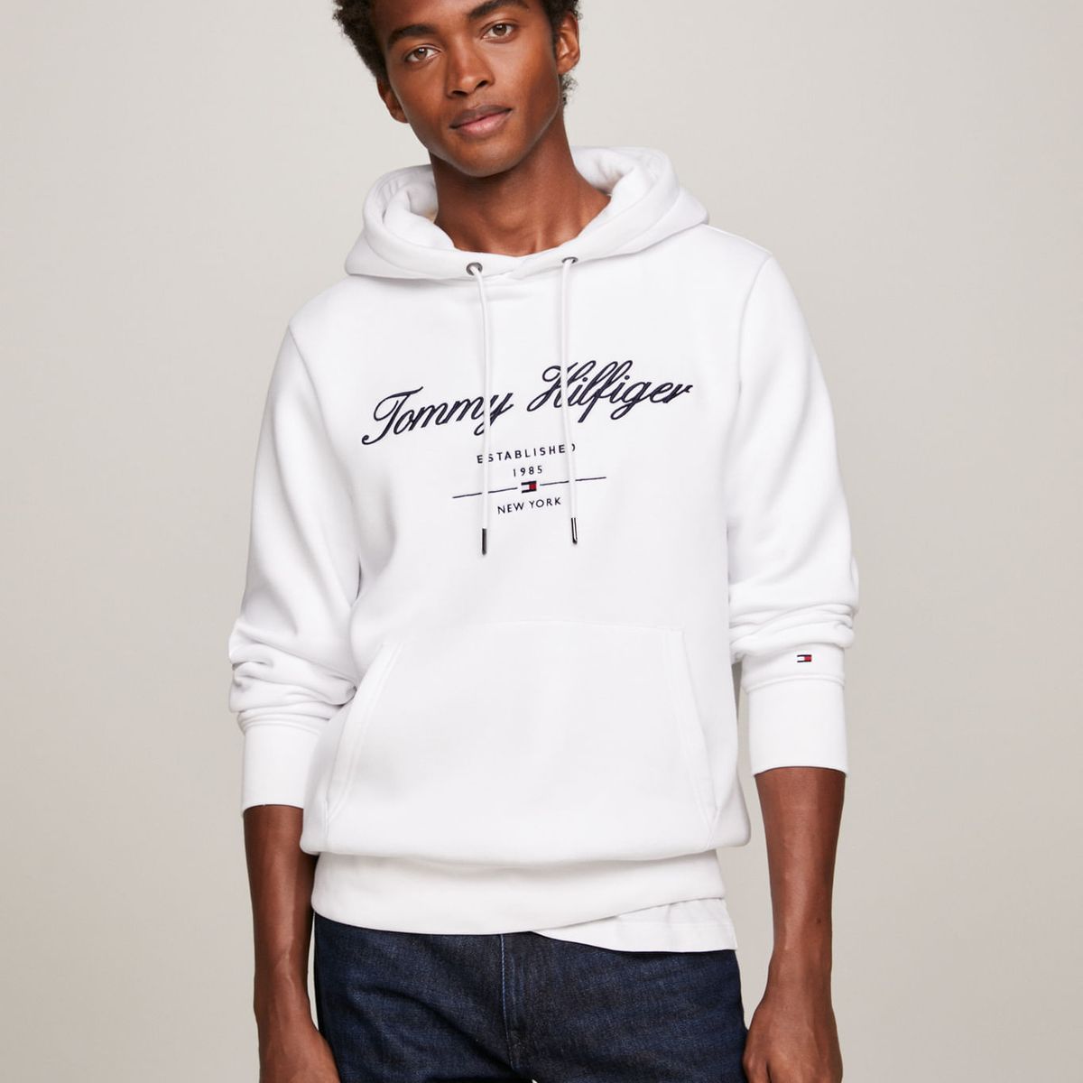 TOMMY HILFIGER - SWEATSHIRT SCRIPT LOGO HOODY