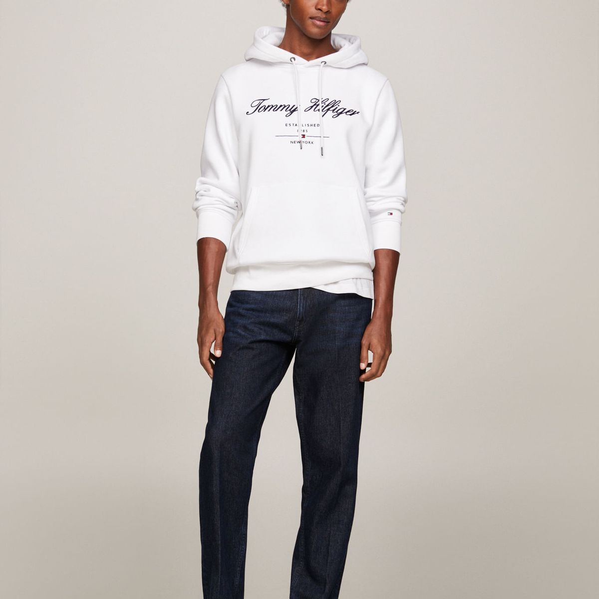 TOMMY HILFIGER - SWEATSHIRT SCRIPT LOGO HOODY