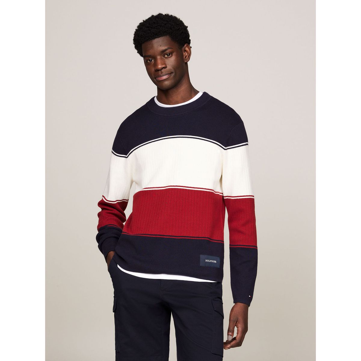 TOMMY HILFIGER - SWEATER MILANO COLOURBLOCK CREW NECK