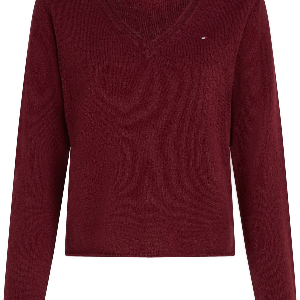 TOMMY HILFIGER - SWEATER SOFT WOOL V-NK SWEATER