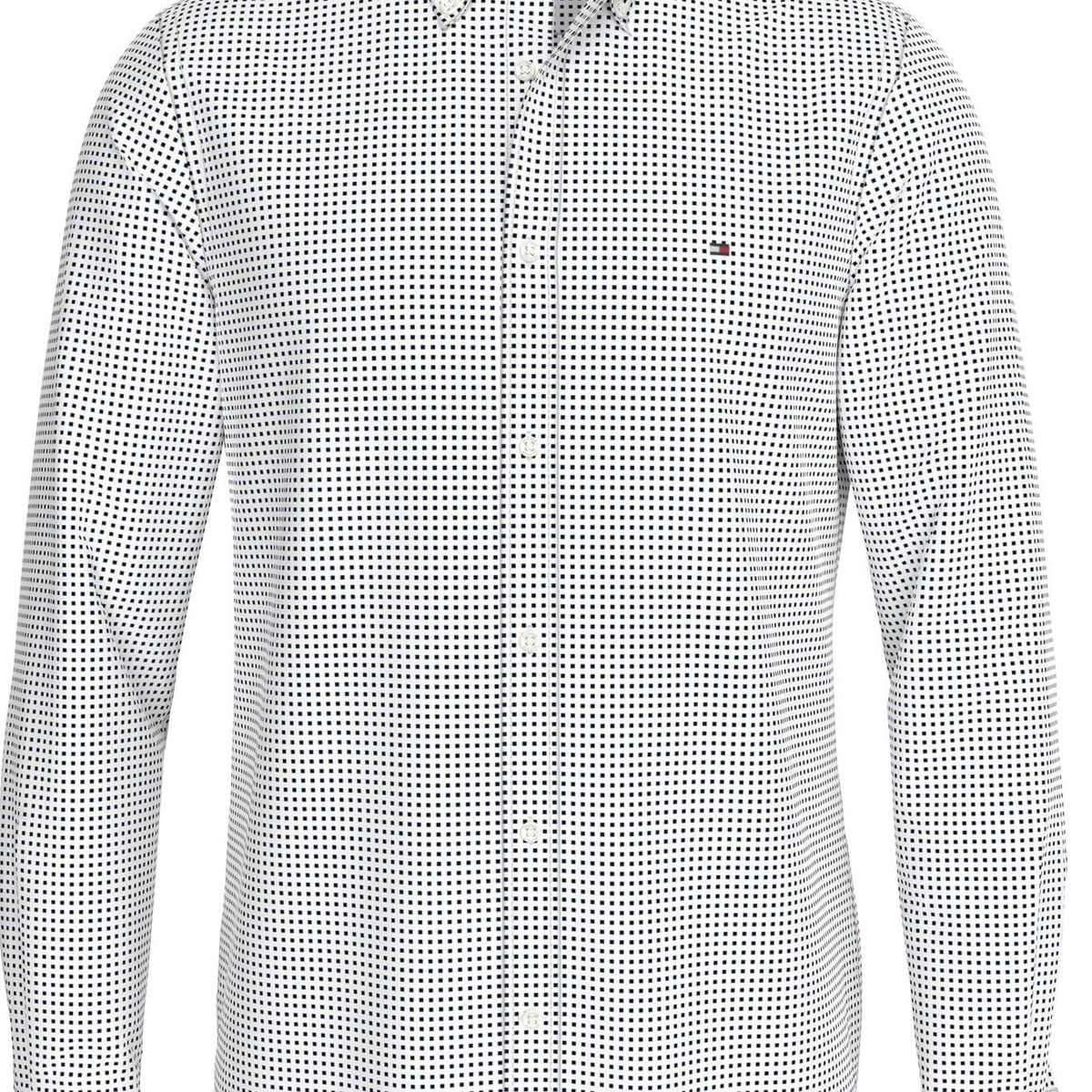 TOMMY HILFIGER - CAMISA MICRO PRINT SF SHIRT TH