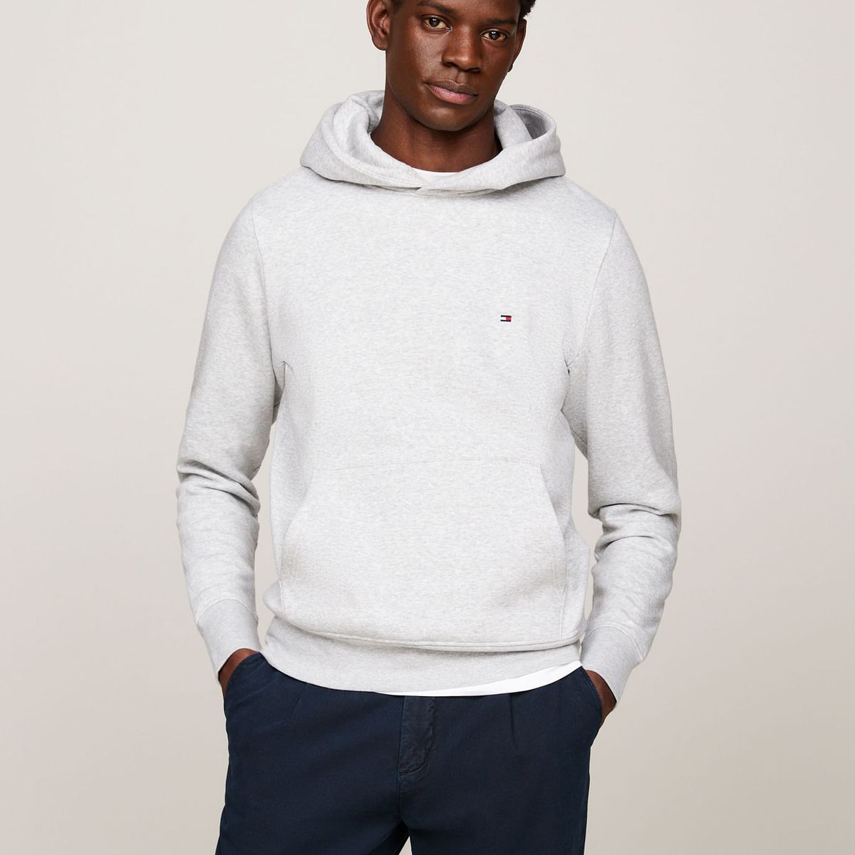 TOMMY HILFIGER - SWEATSHIRT IM NA FLAG LOGO HOODY