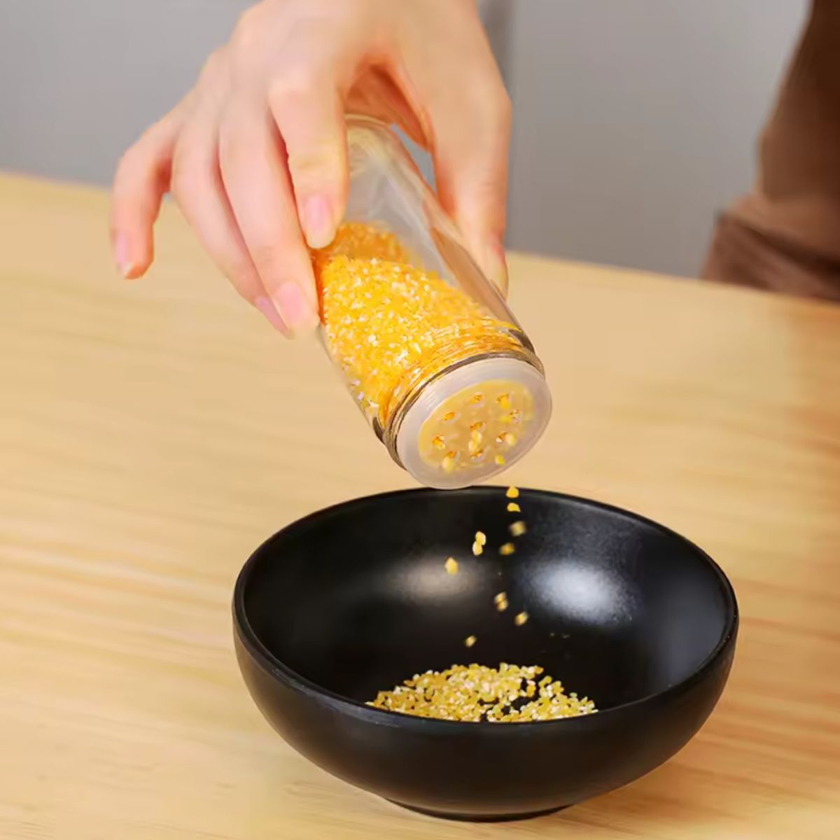 GENERICO - ESTANTE CONDIMENTERO ESPECIERO GIRATORIO 16 FRASCOS ACERO INOXIDABLE