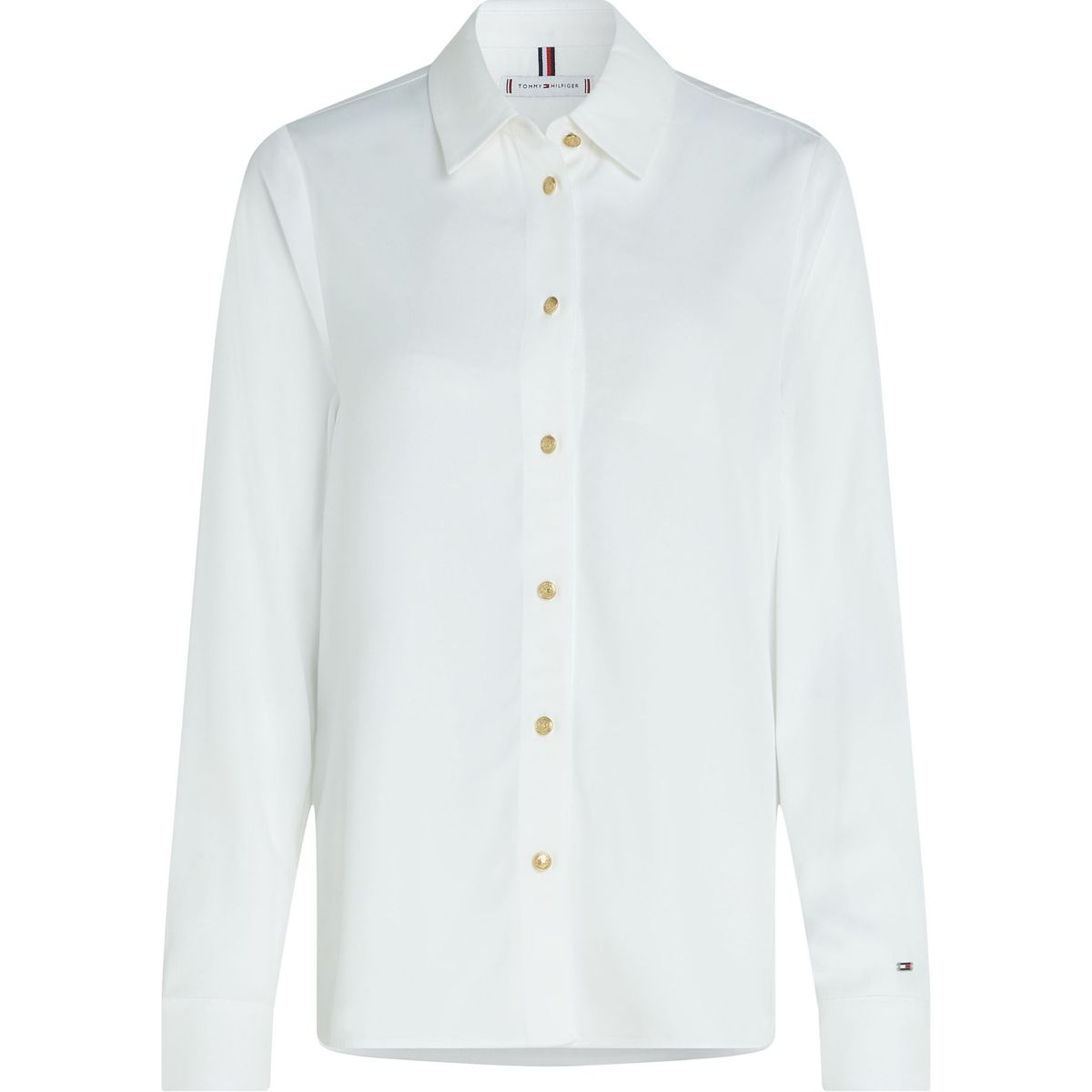 TOMMY HILFIGER - BLUSA GOLD BUTTON VISCOSE LS SHIRT TH