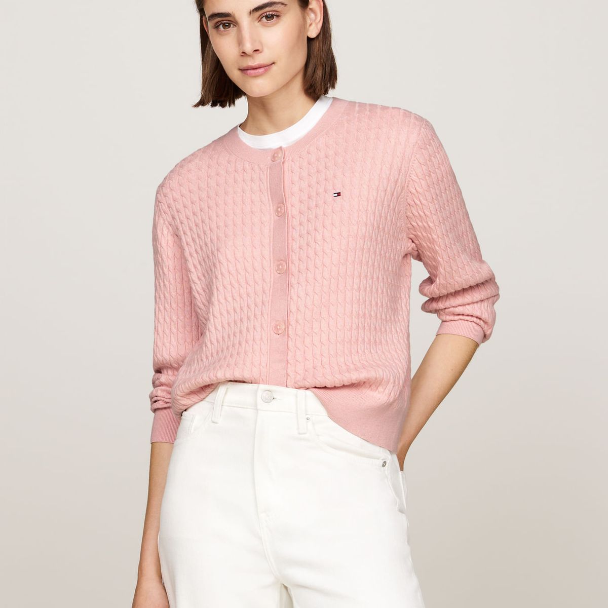 TOMMY HILFIGER - SWEATER CO CABLE C-NK CARDIGAN