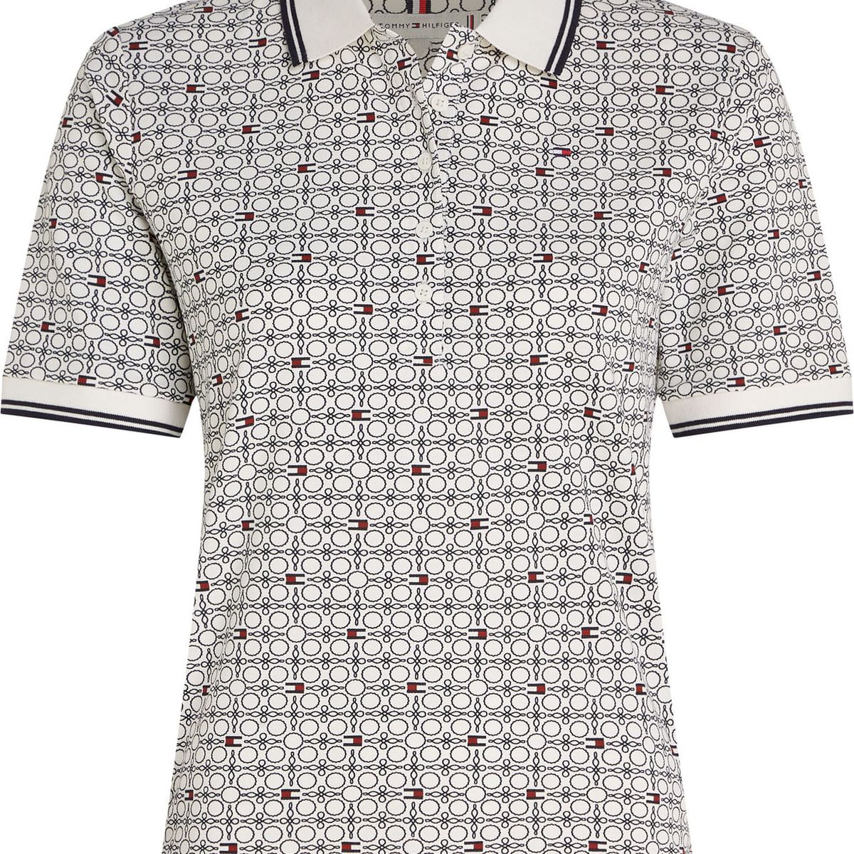 TOMMY HILFIGER - POLO REG AOP PIQUE POLO SS TH