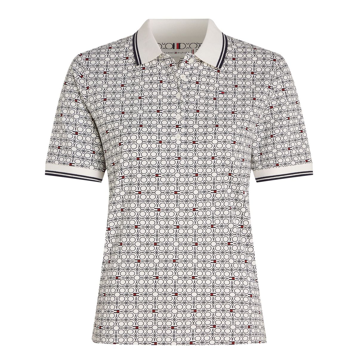 TOMMY HILFIGER - POLO REG AOP PIQUE POLO SS TH