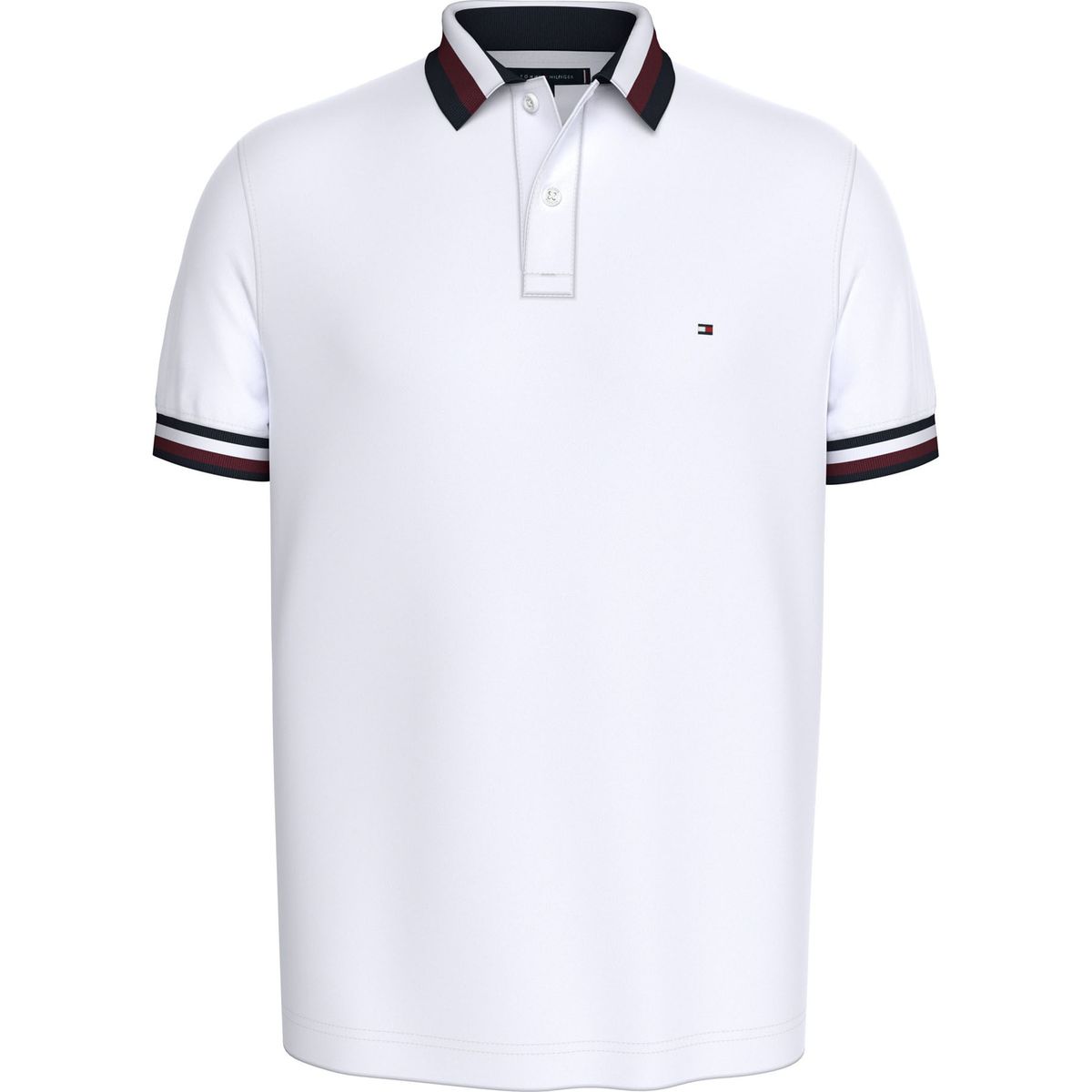 TOMMY HILFIGER - POLO M/C TWO TONE SHADO COLLAR REG POLO TH