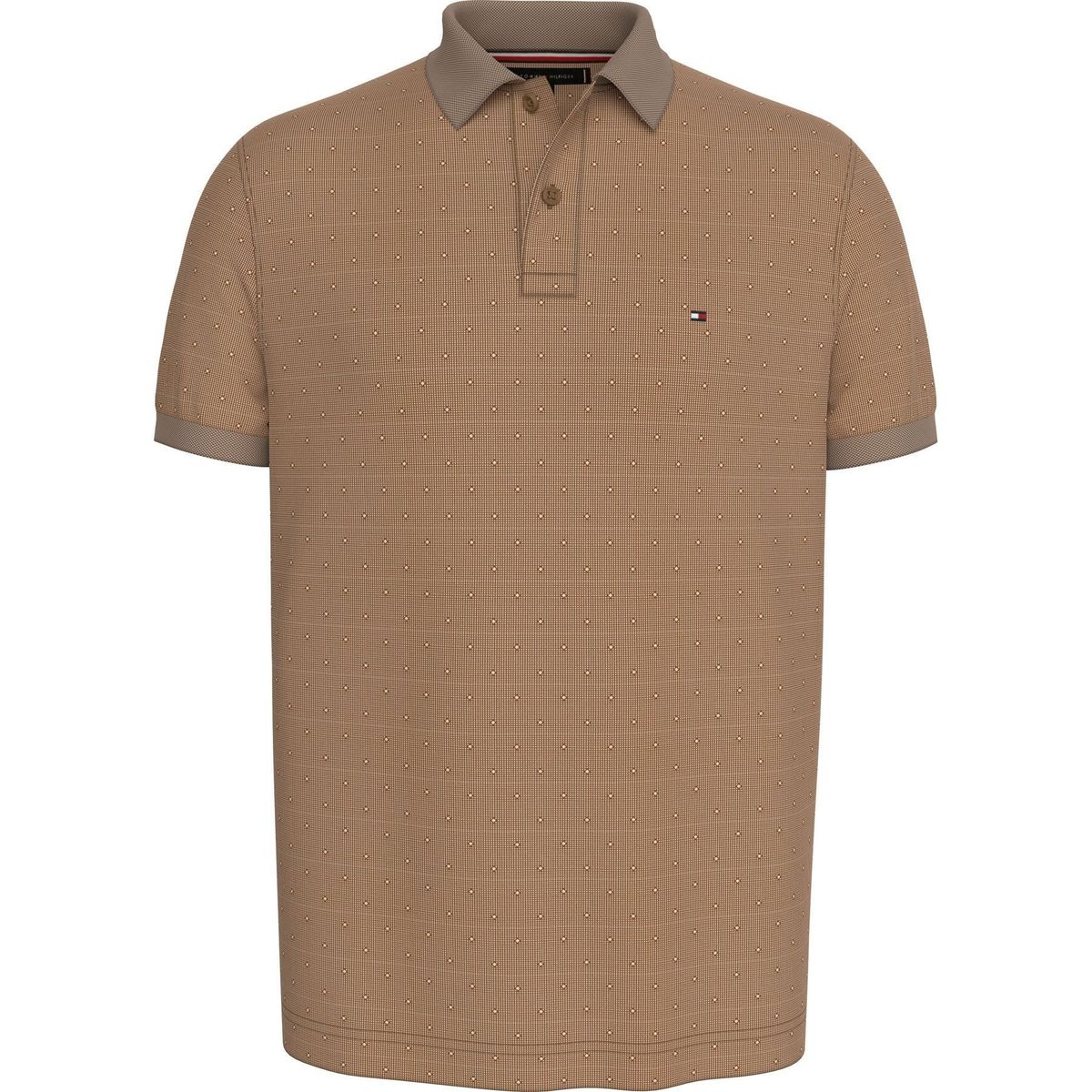 TOMMY HILFIGER - POLO M/C INTERLOCK MICROPATERN REG POLO