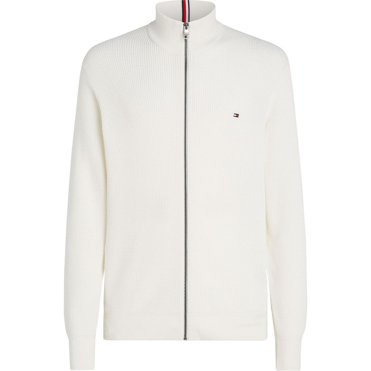 TOMMY HILFIGER - SWEATER REFINED STRUCTURE ZIP THRU