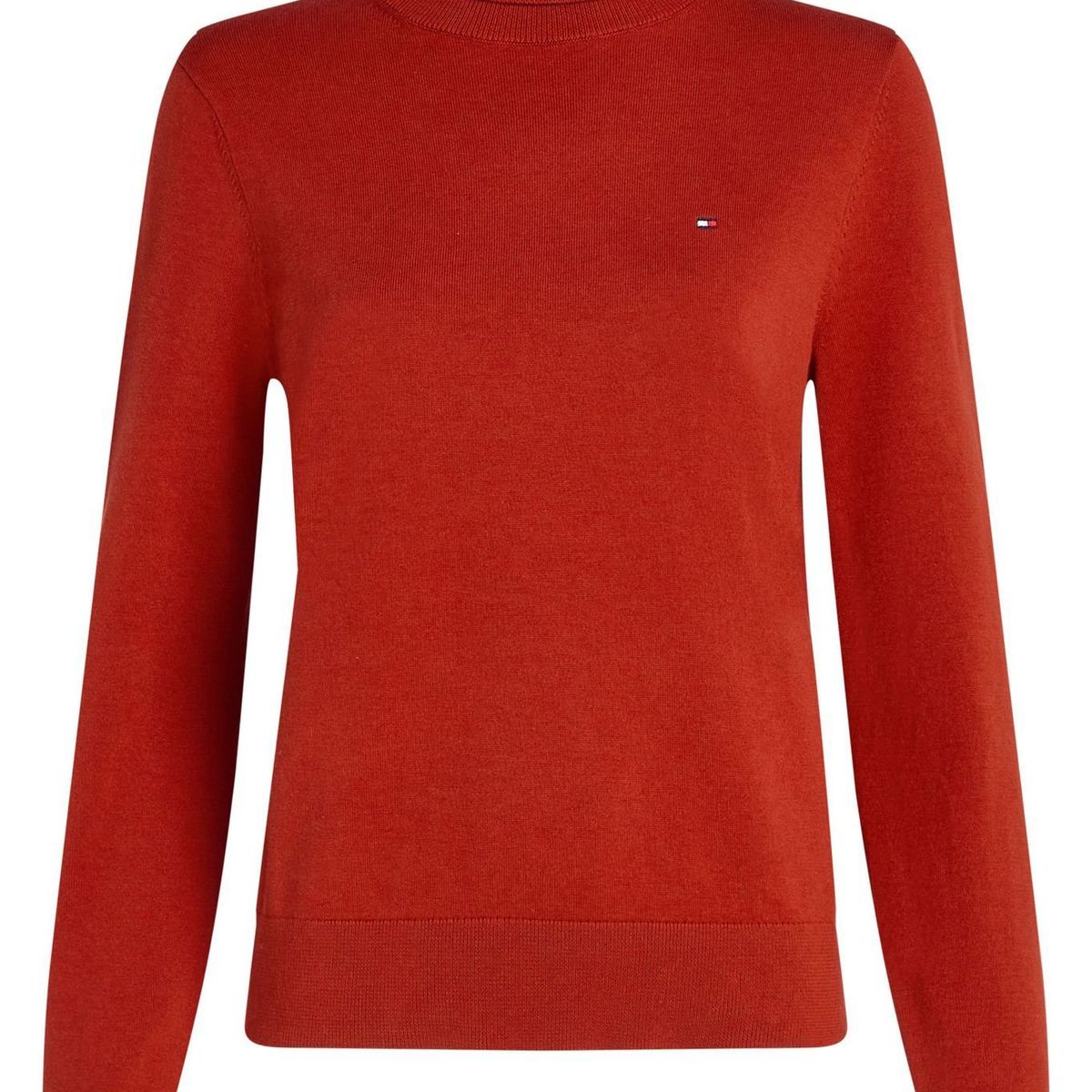 TOMMY HILFIGER - SWEATER CO JERSEY STITCH ROLL-NK SWT