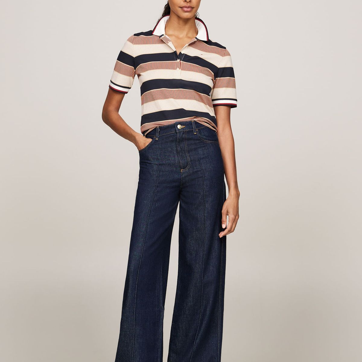 TOMMY HILFIGER - POLO REG AOP PIQUE POLO SS