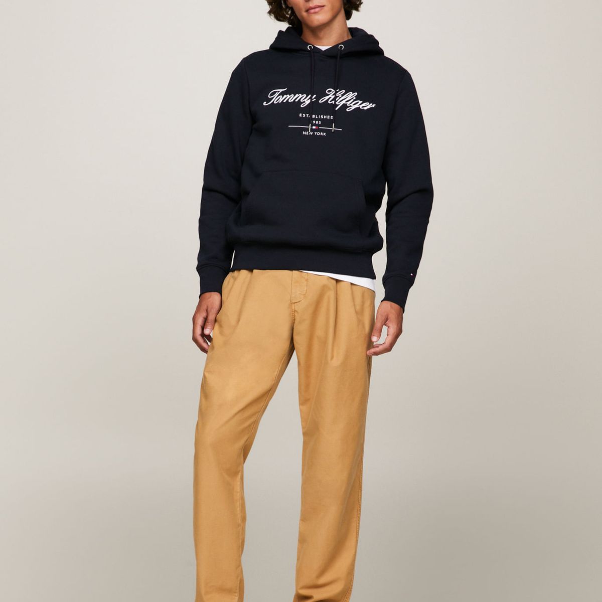 TOMMY HILFIGER - SWEATSHIRT SCRIPT LOGO HOODY