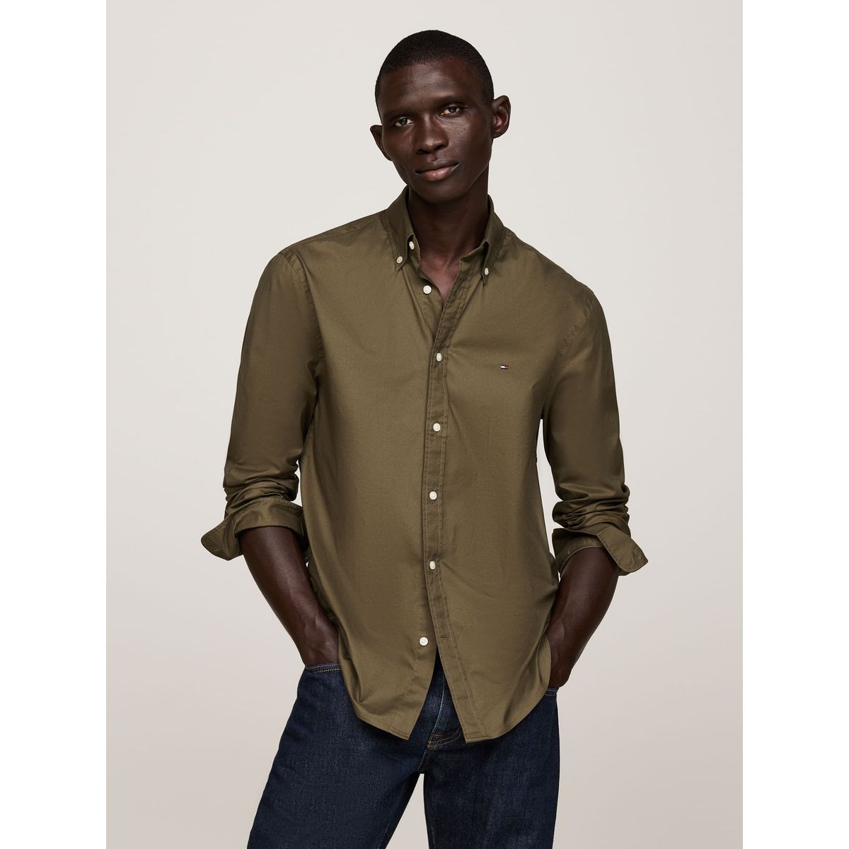 TOMMY HILFIGER - CAMISA FLEX POPLIN RF SHIRT