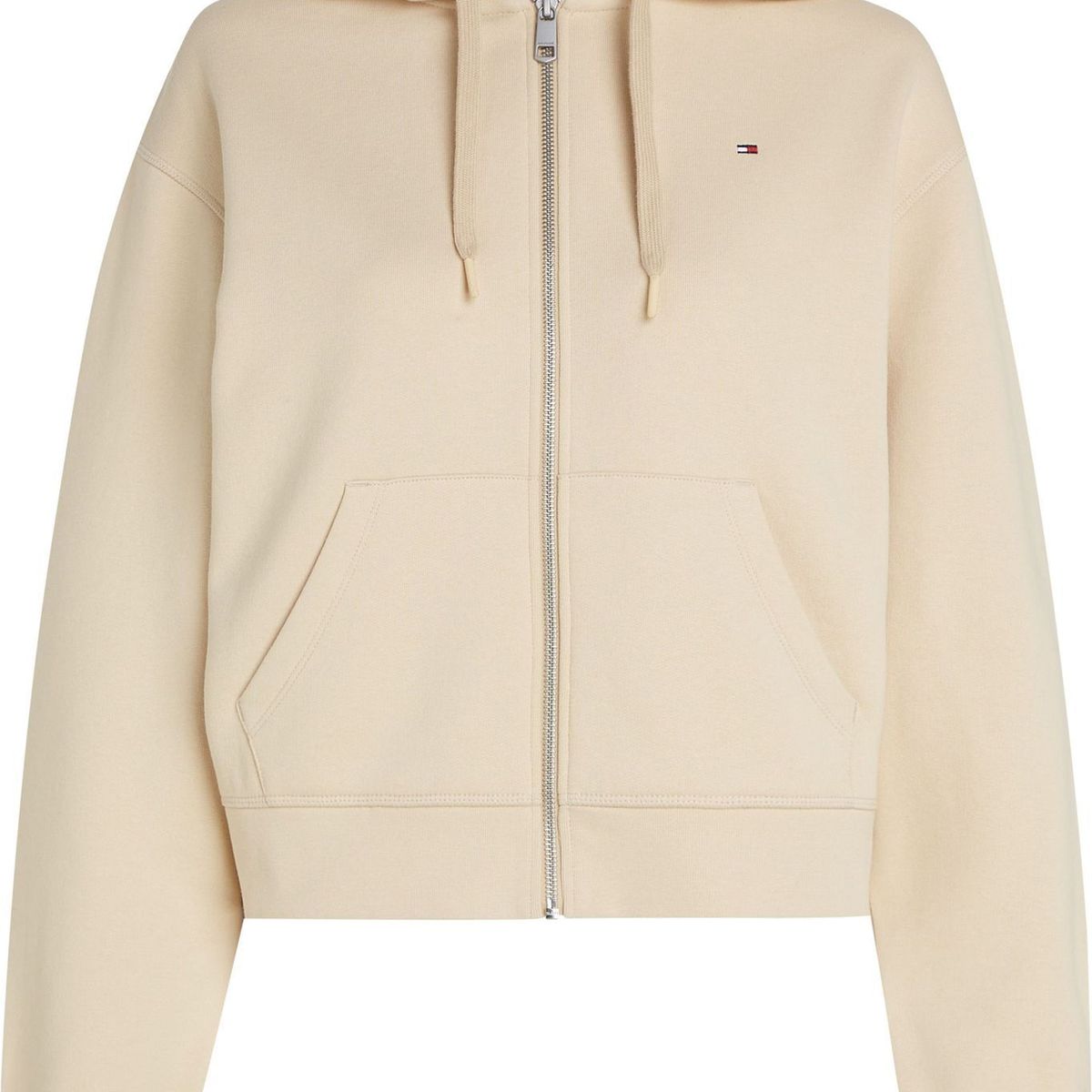 TOMMY HILFIGER - SWEATSHIRT REG FLAG ON CHEST ZIP HOODIE