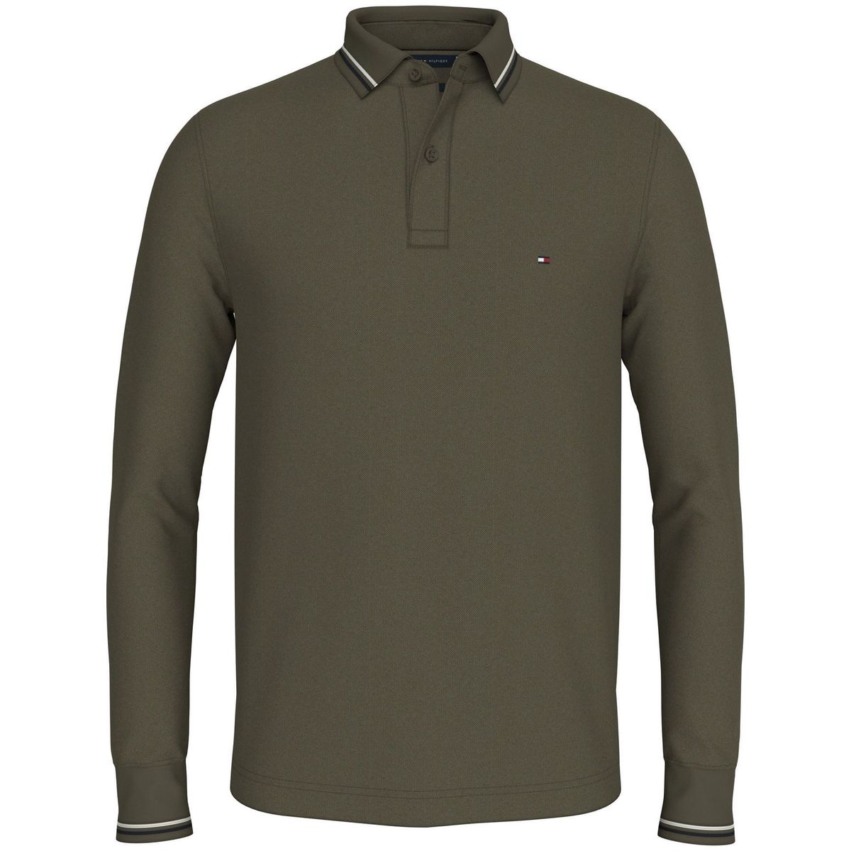 TOMMY HILFIGER - POLO M/L L/S TIPPED SLIM FIT POLO TH