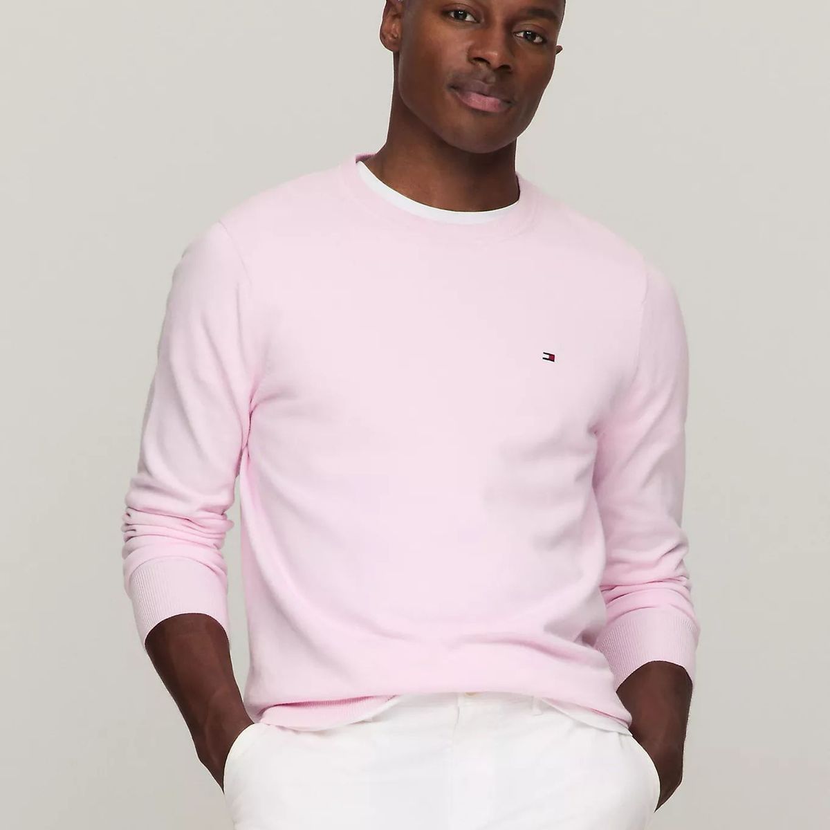 TOMMY HILFIGER - SWEATER  M AMHERST CREW NECK SWEATER