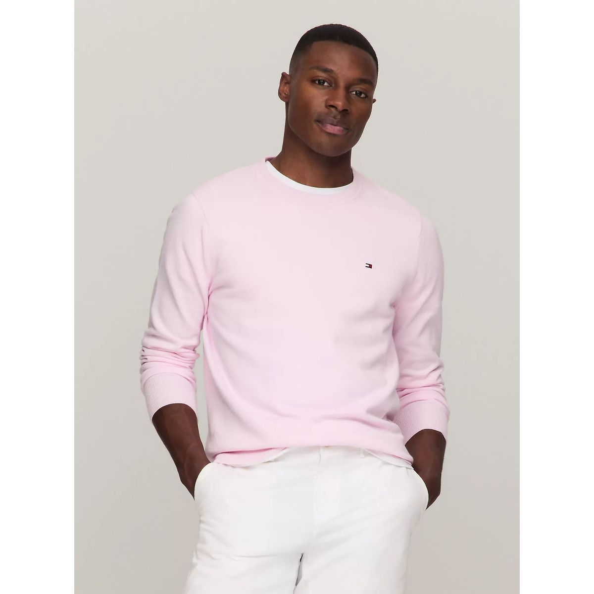 TOMMY HILFIGER - SWEATER  M AMHERST CREW NECK SWEATER