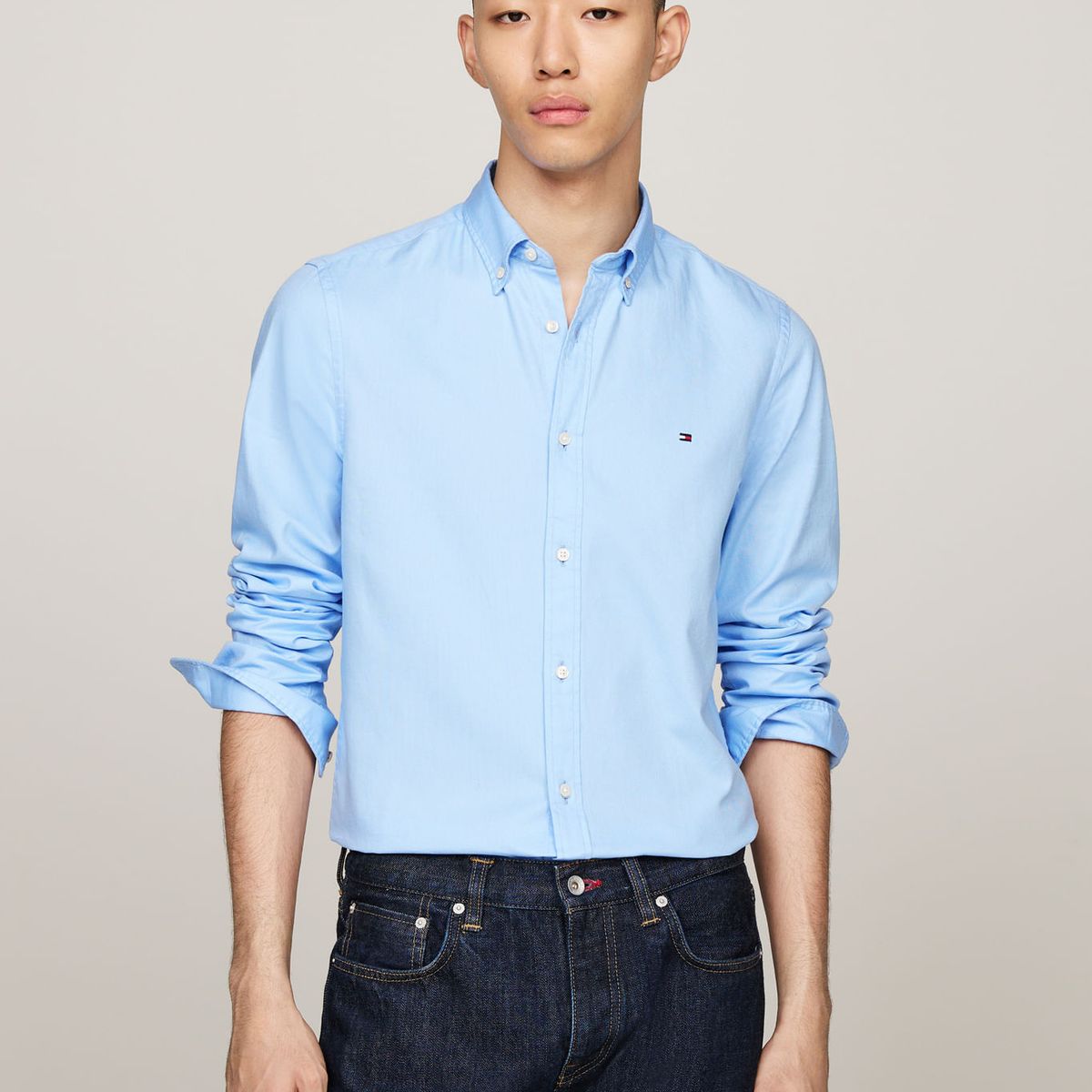 TOMMY HILFIGER - CAMISA FLEX DOBBY SF SHIRT TH