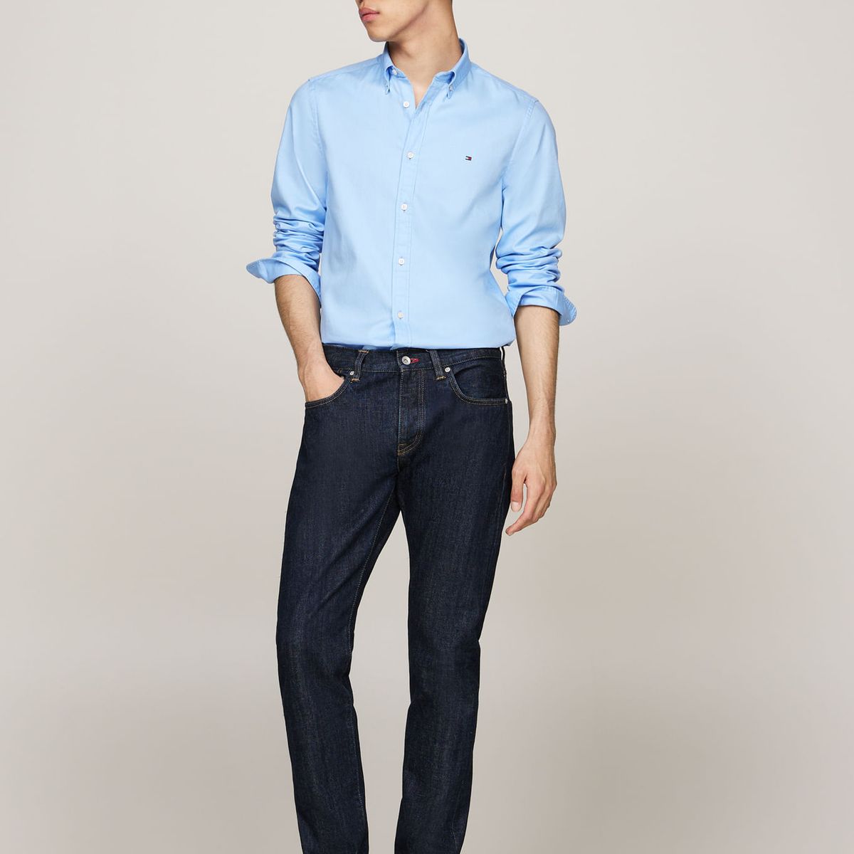 TOMMY HILFIGER - CAMISA FLEX DOBBY SF SHIRT TH