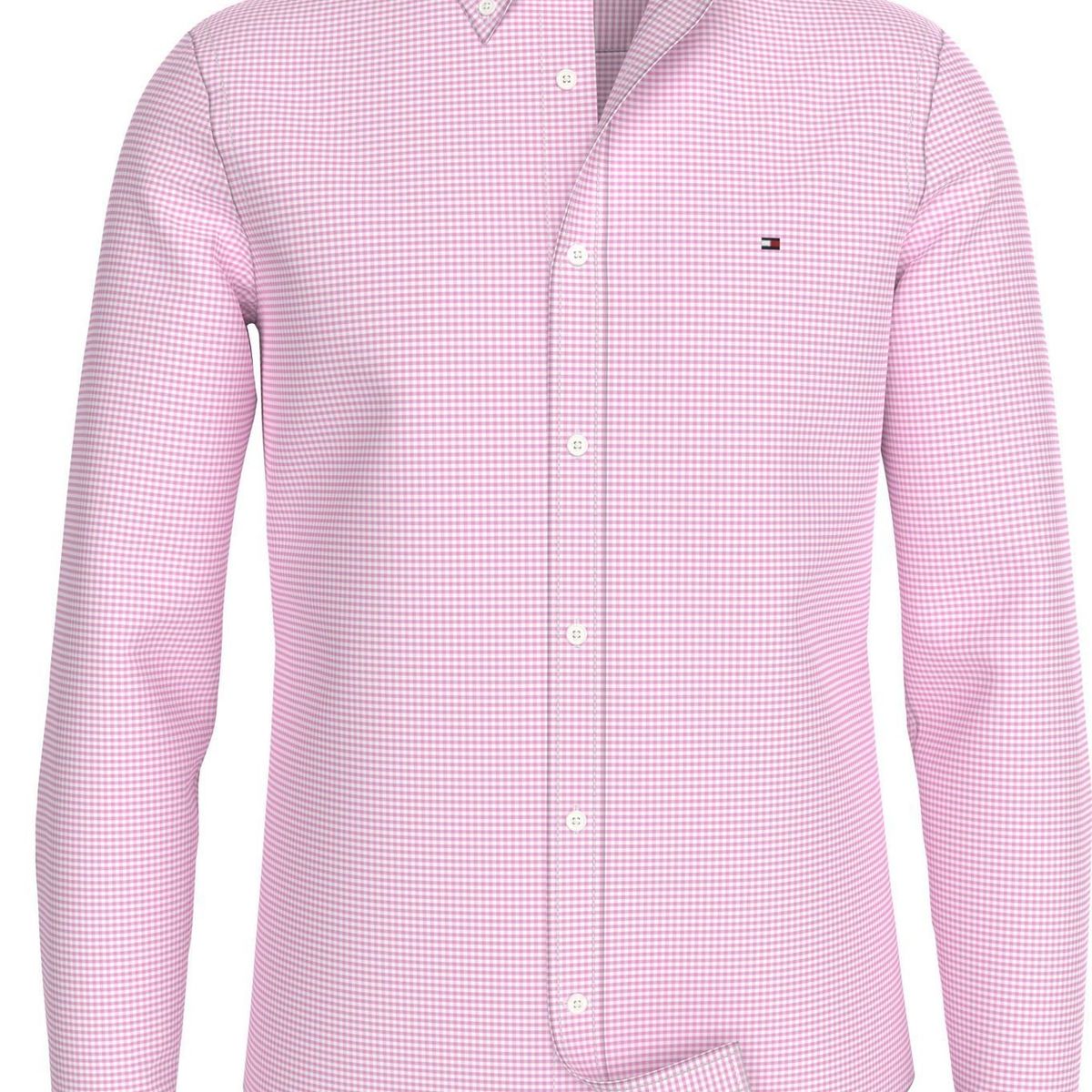 TOMMY HILFIGER - CAMISA MICRO GINGHAM POPLIN SF SHIRT TH