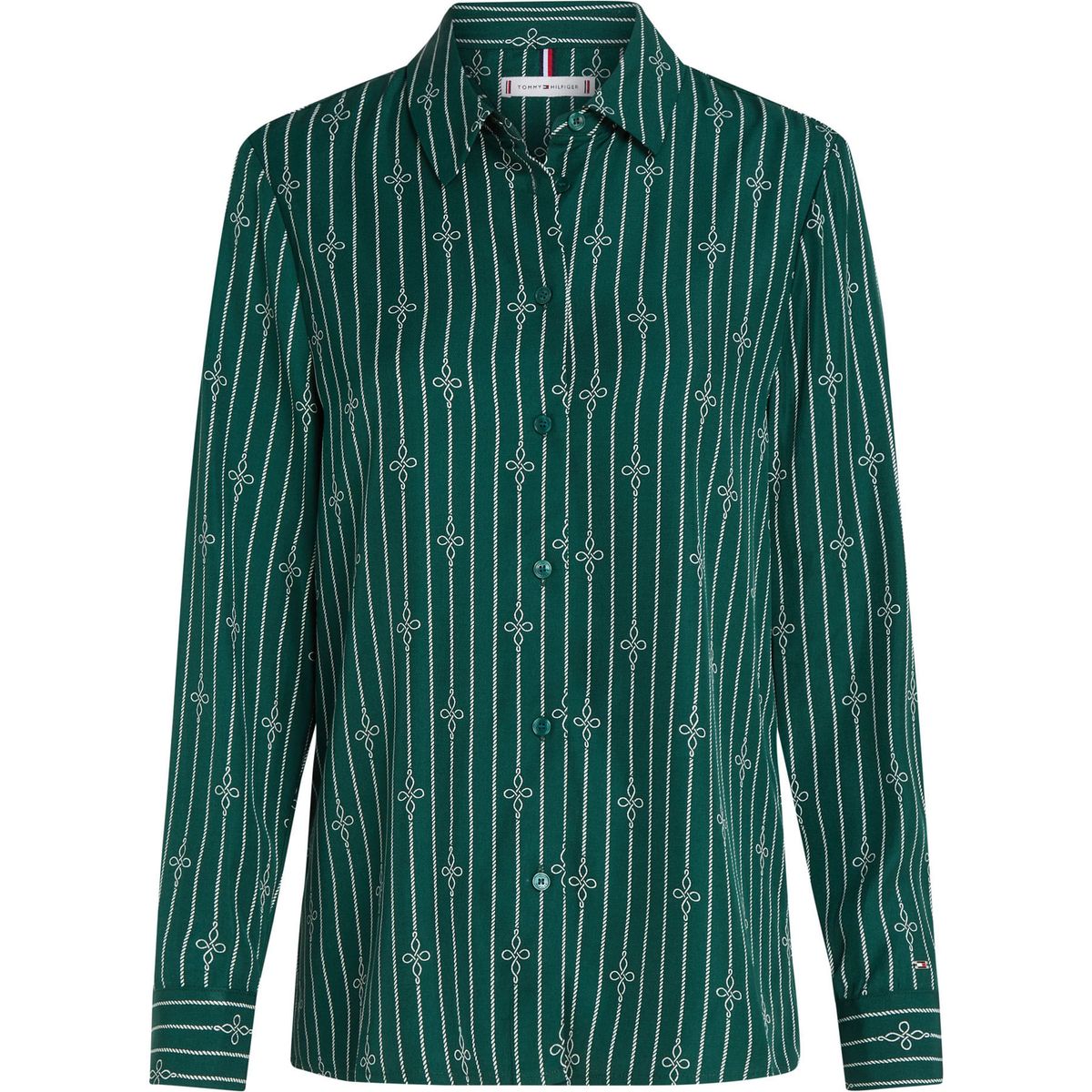 TOMMY HILFIGER - BLUSA FLUID VISCOSE REGULAR LS SHIRT TH