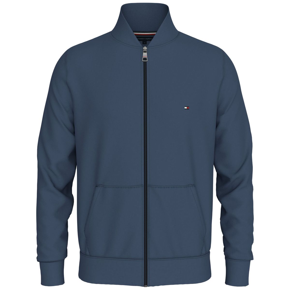 TOMMY HILFIGER - SWEATSHIRT FLAG LOGO BASEBALL ZIP THROUGH