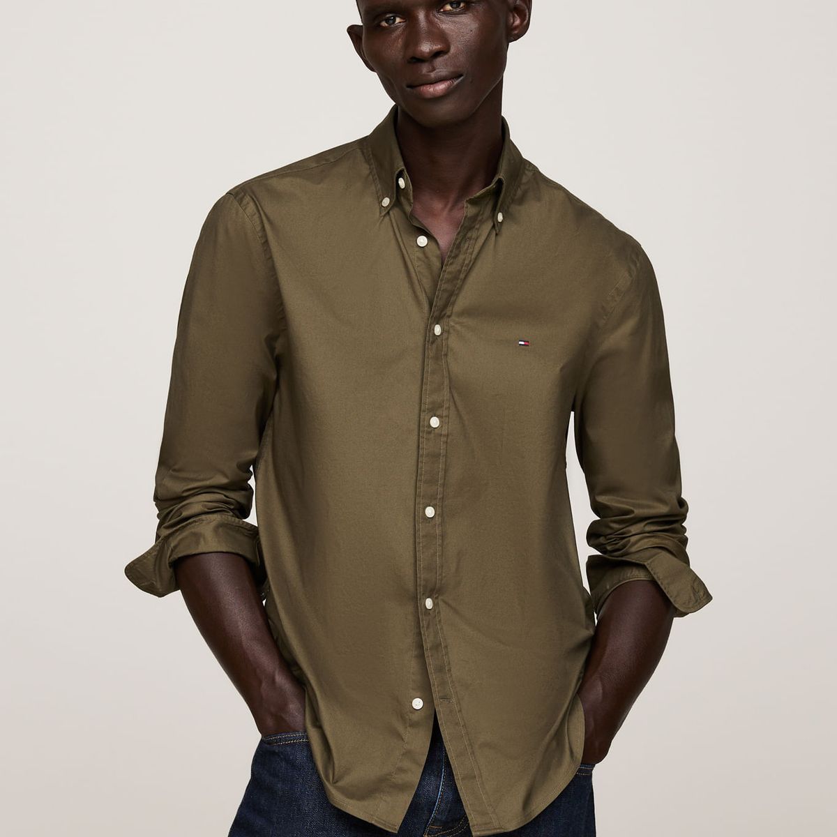 TOMMY HILFIGER - CAMISA FLEX POPLIN RF SHIRT