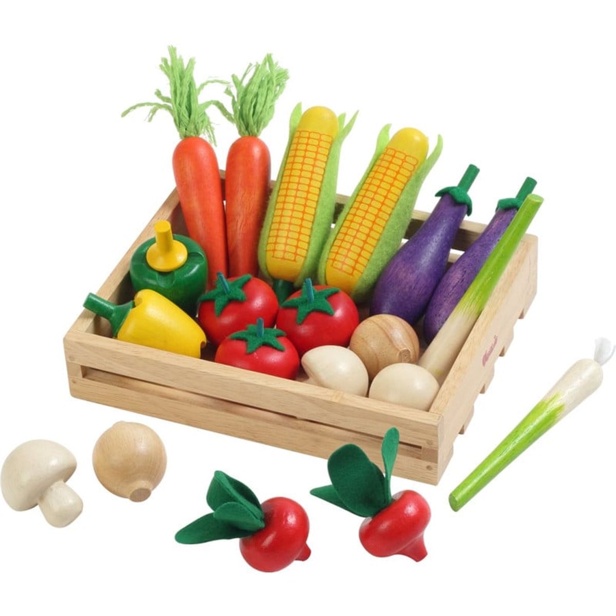 VOILA - Canasta de vegetales de madera Voila