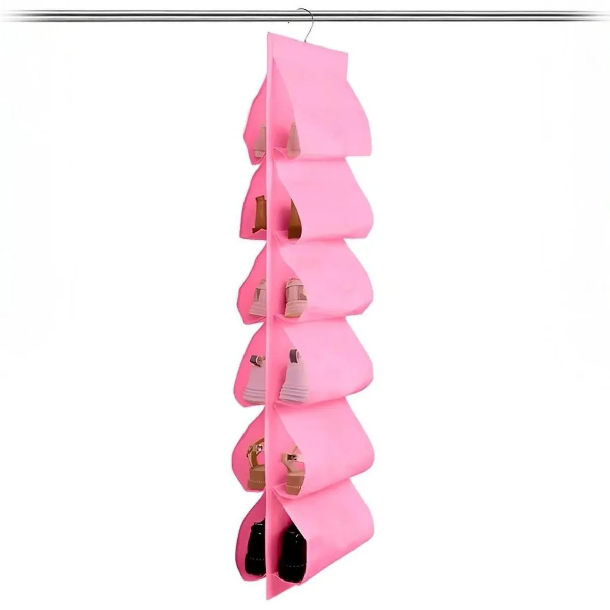 MINARI - Colgador de Zapatos para Closet Organizador de Armario Rosa 019C