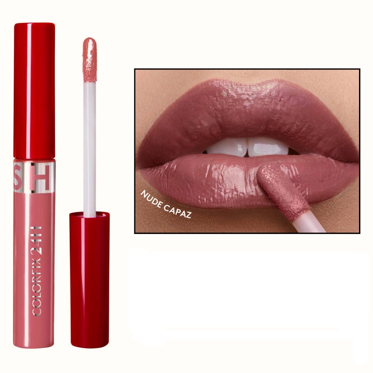 ESIKA - Labial Líquido brillante colorfix 24h liquid tattoo shine nude capaz ésika
