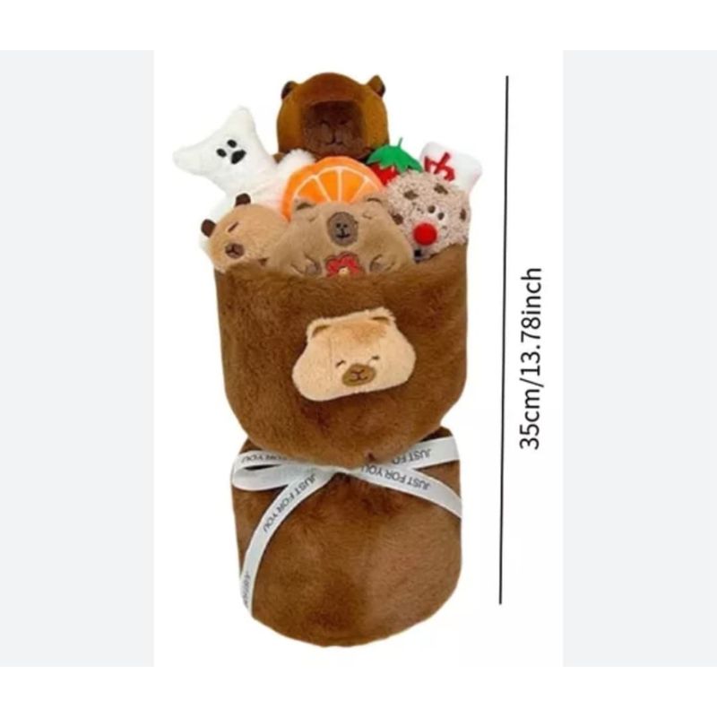 XCLUSIVE - Arreglo Ramo de Peluches Capibara Importado