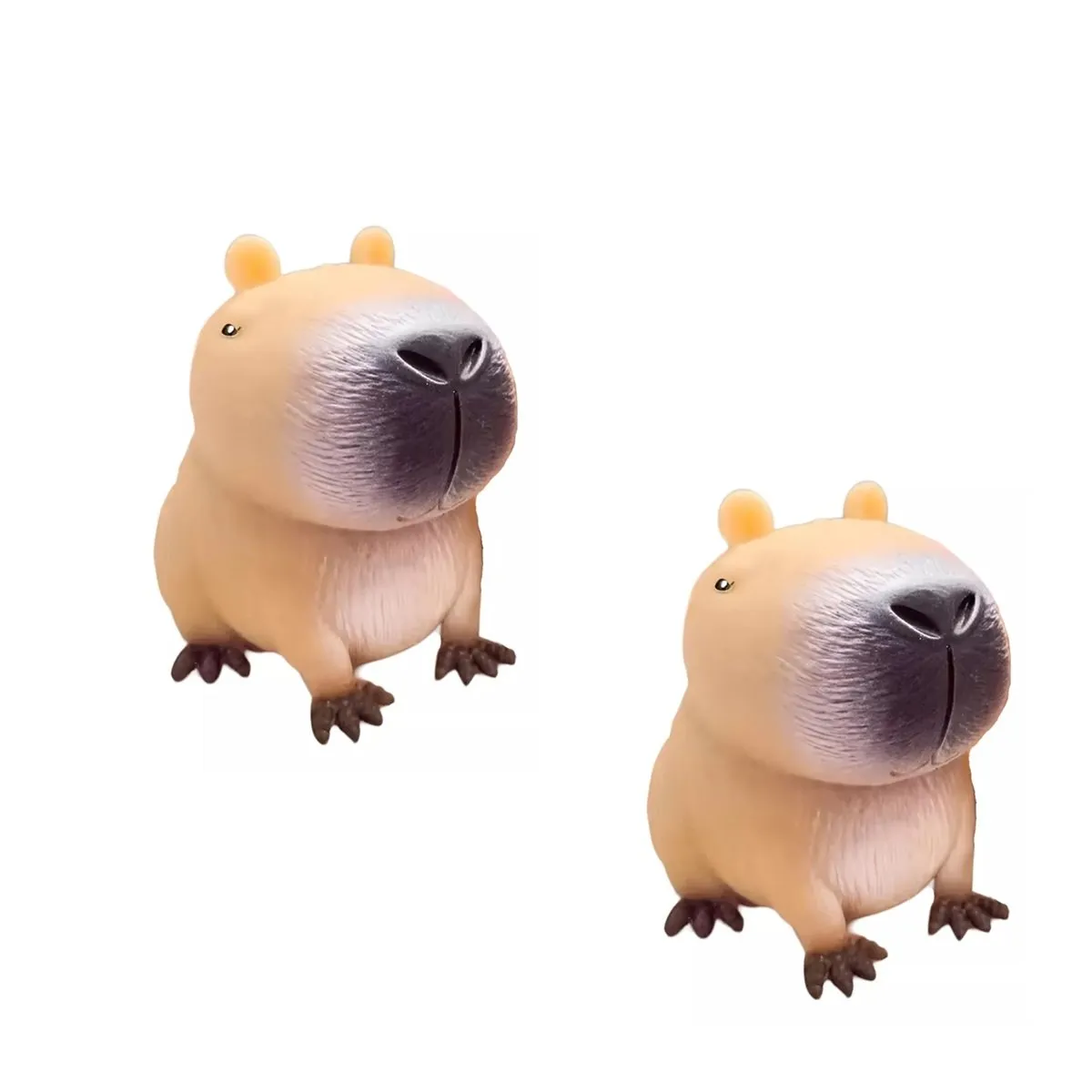 XCLUSIVE - Juguete Antiestrés Squishy Capibara Para Niños Set x 2