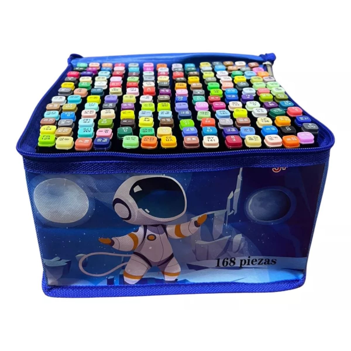 XCLUSIVE - Plumones Doble Punta 168 Touch Color Azul Astronauta