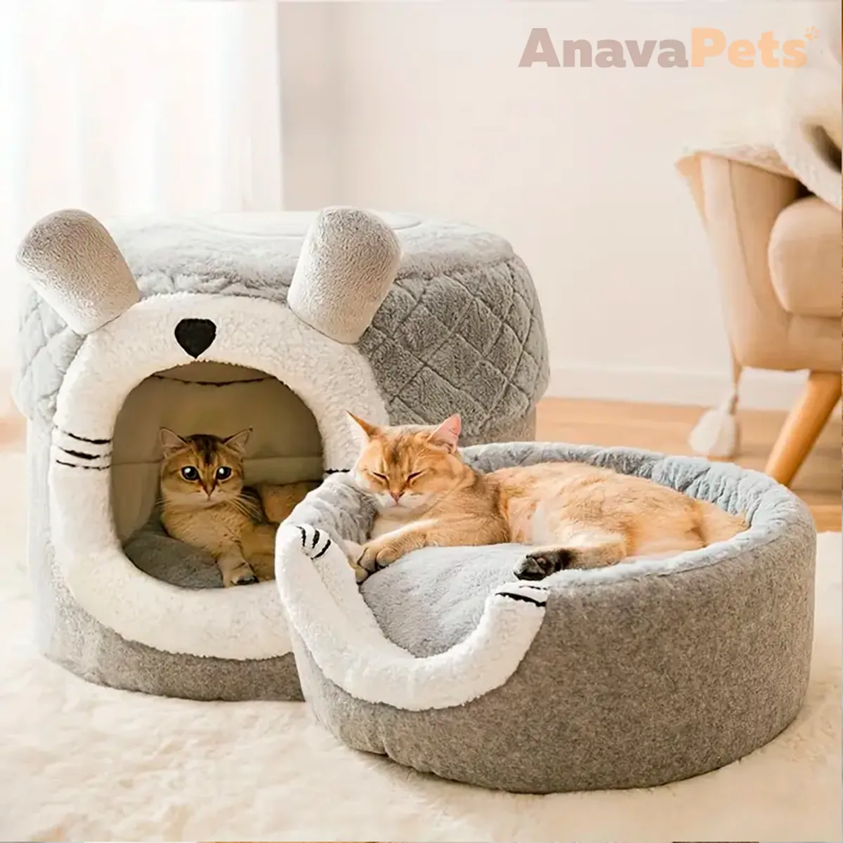 AMICATS - Cama Convertible para Mascotas