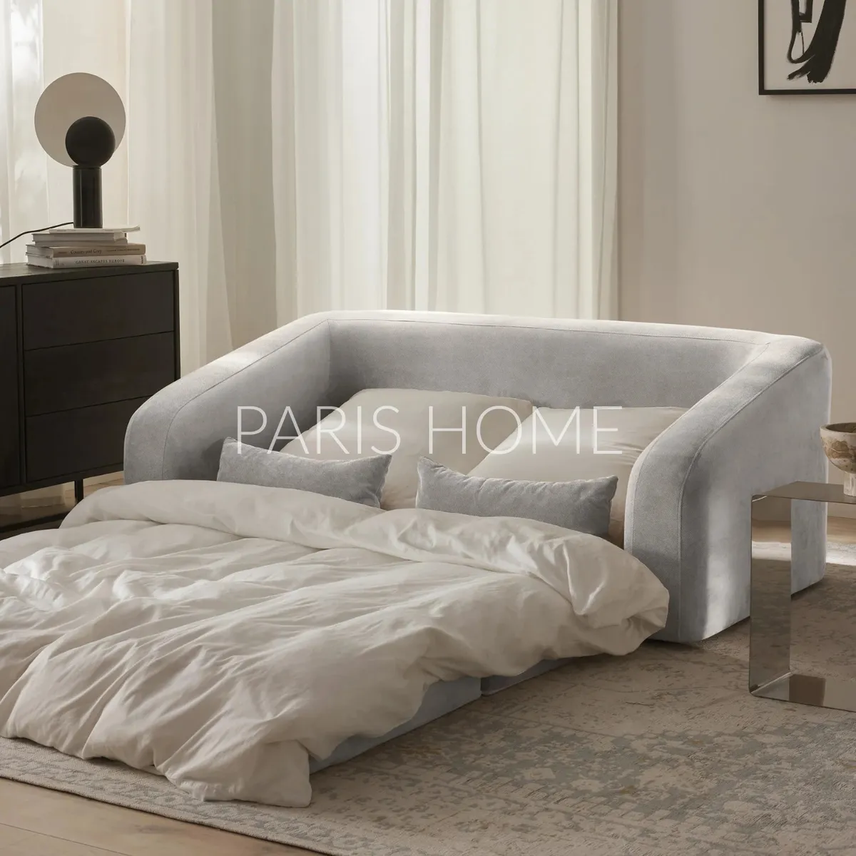 GENERICO - Sofá Cama 2 Cuerpos Foldz Tejido - Gris Claro