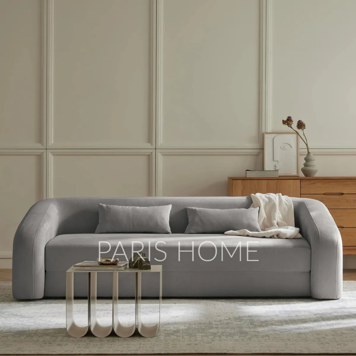 GENERICO - Sofá Cama 3 Cuerpos Foldz Tejido - Gris Oscuro