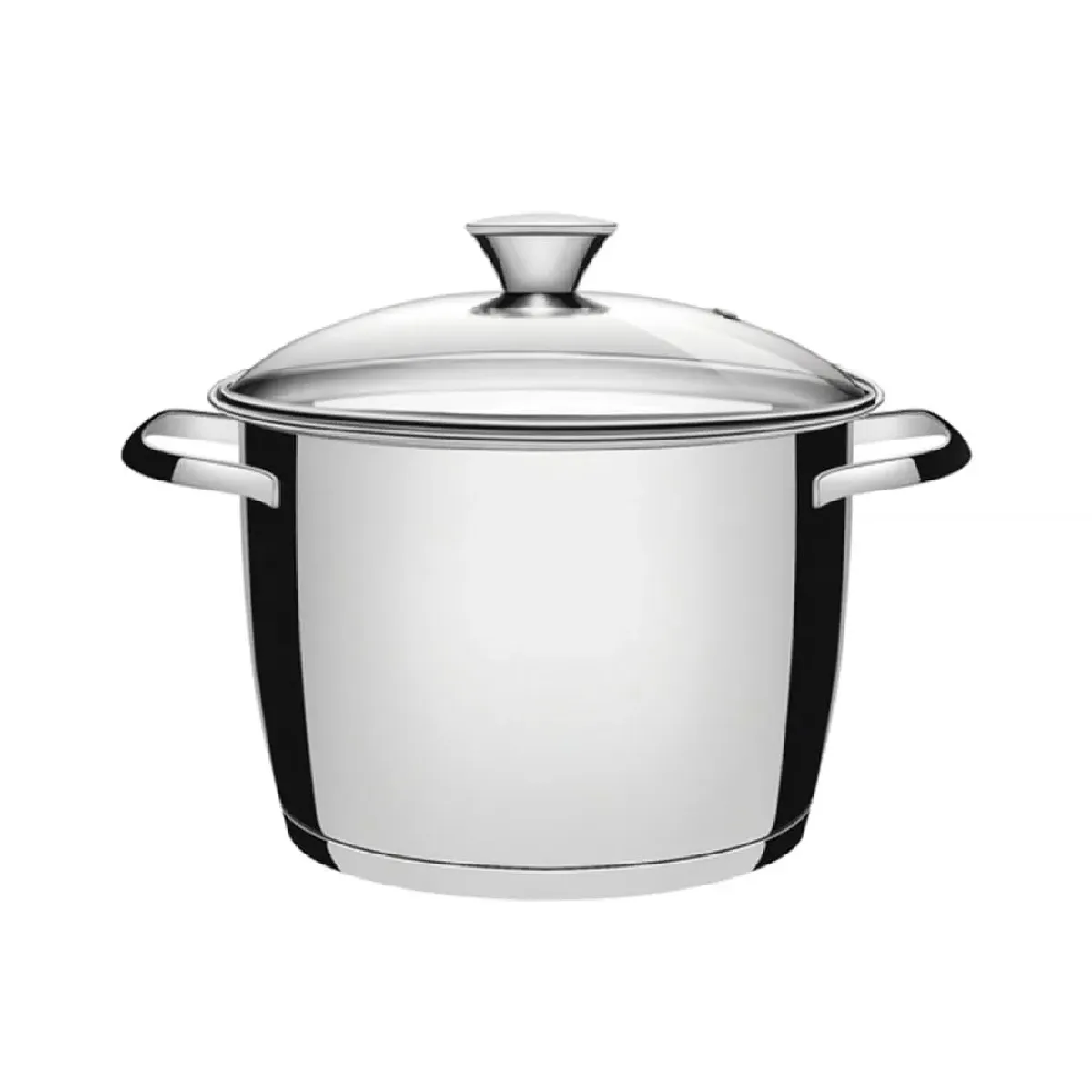 TRAMONTINA - Olla de Acero Inoxidable 24 Cm Allegra con Tapa de vidrio