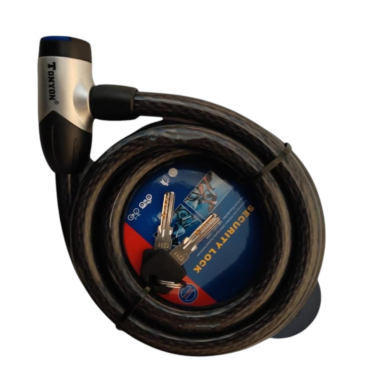 GENERICO - CADENA DE SEGURIDAD PARA MOTOS Y BICICLETAS 15m 15mm