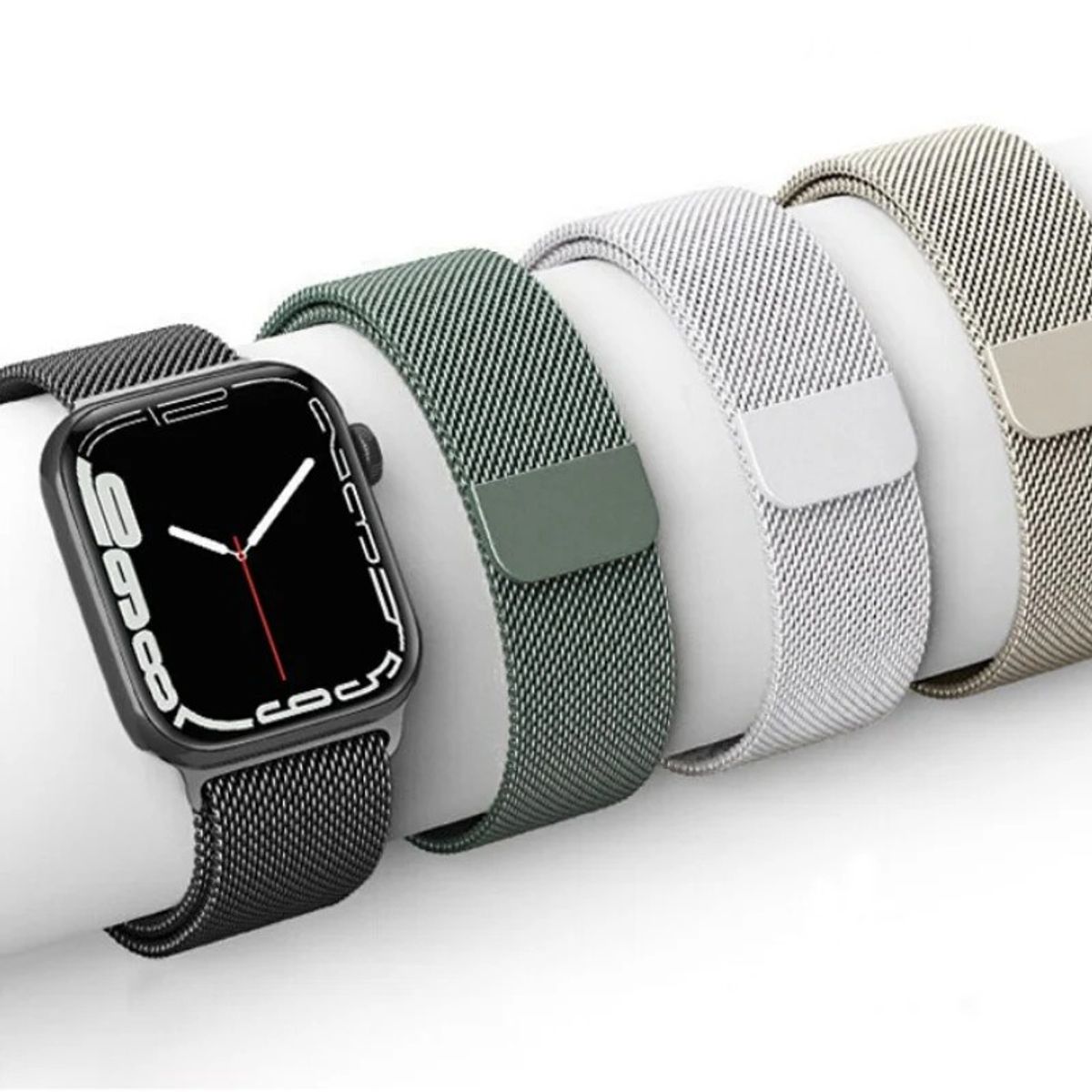 JET - Correa de Acero Milanese Loop  Para Apple Watch Plata 44mm