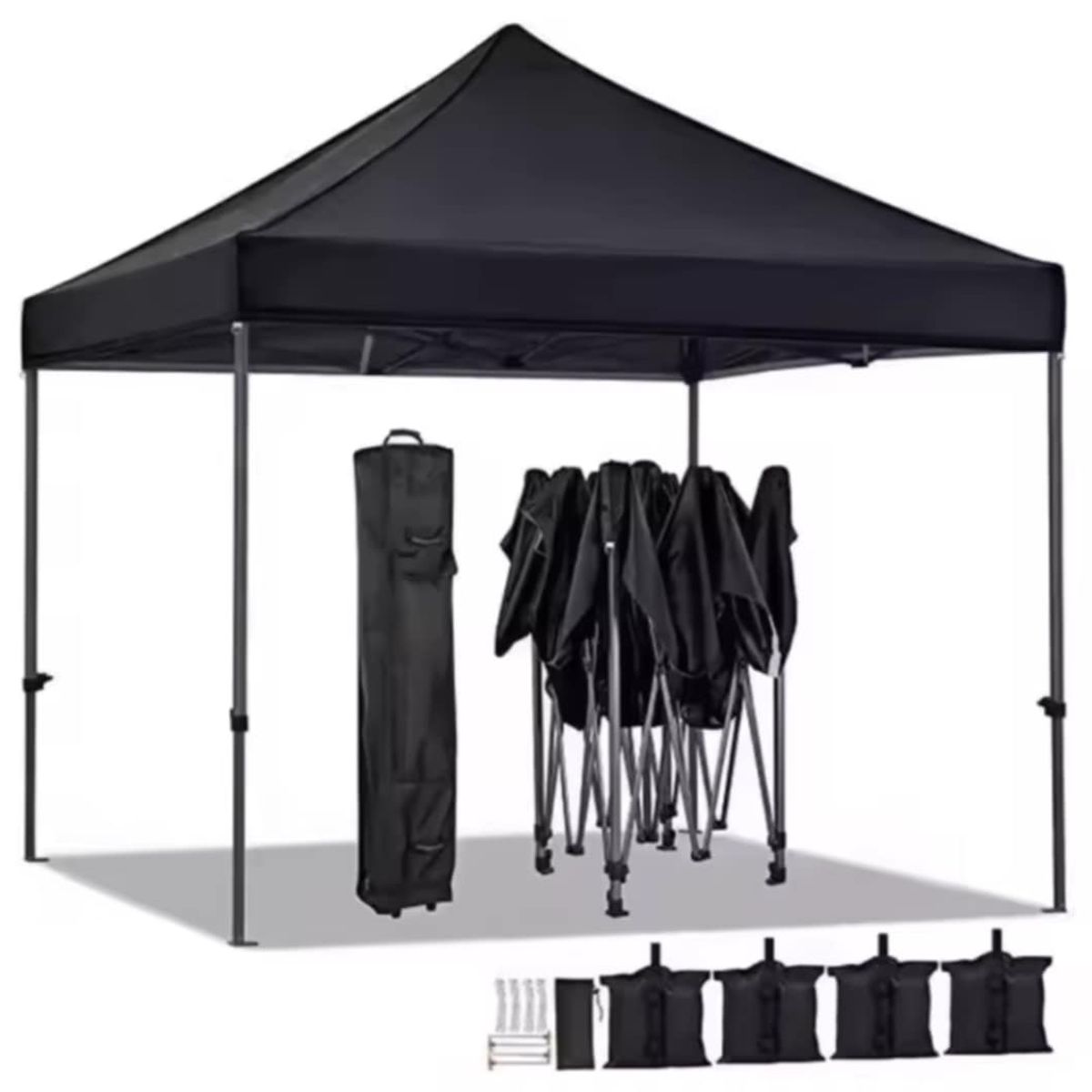 GENERICO - Toldo Plegable 3x3M Moderno Resistente Protección Solar para Eventos Ferias